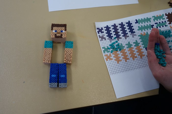 3d perler beads minecraft