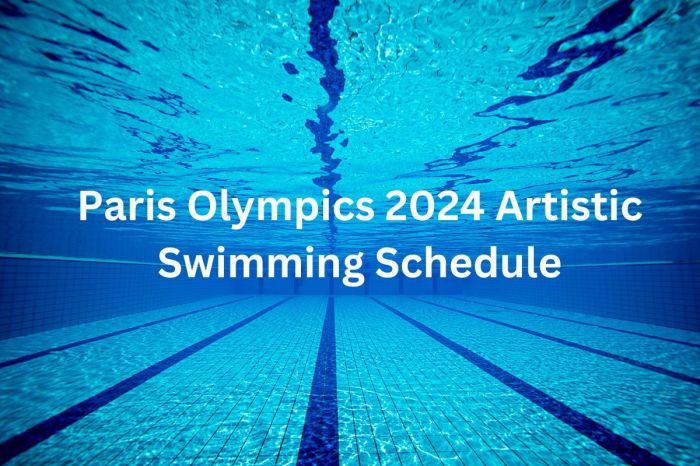 Artistic swimming olympics 2024 schedule